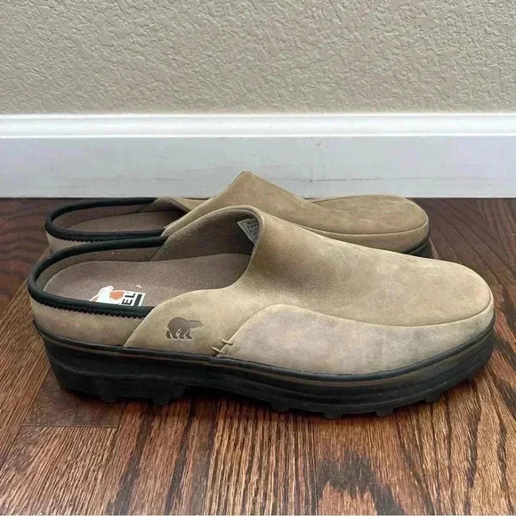 Sorel Adirondack Mule Men’s Slip On Size 9 Tan Leather Shoes NM4151-208 - Picture 5 of 16